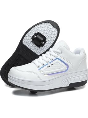 Roller Skate Shoes for Kids Rechargealbe Wheels Sneakers Fashion  Roller Wheeled